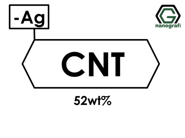 Carbon Nanotubes Doped with 52 wt% Silver (Ag) Nanopowder/Nanoparticles