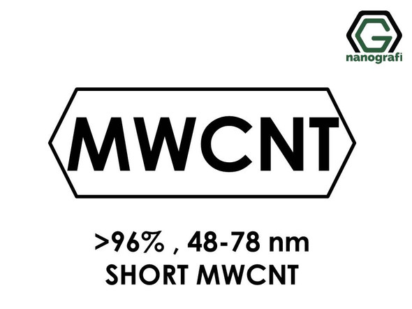 Short Length Multi Walled Carbon Nanotubes, Purity: > 96%, Outside Diameter: 48-78 nm- NG01SM0116