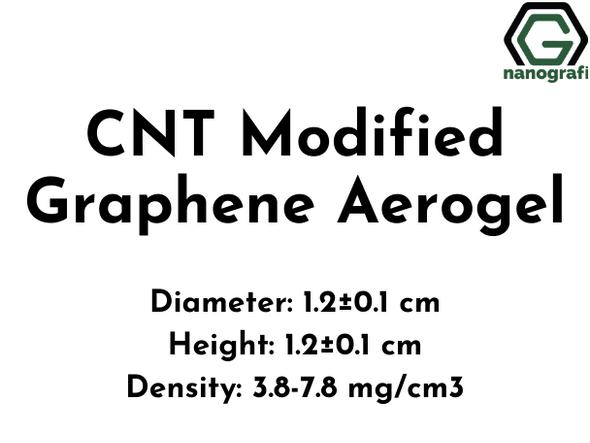 Carbon Nanotubes(CNT) Modified Graphene Aerogel, Diameter: 1.2±0.1cm, Height: 1.2±0.1cm