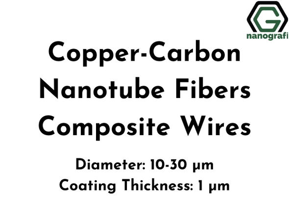 Copper-Carbon Nanotube Fibers Composite Wires, Cu-CNT, Diameter: 10-30 µm, Coating Thickness: 1 µm, Electrical conductivity: 1x10^7 S/m